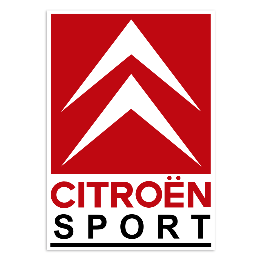 Autocollants: Logo Citro&euml;n Sport Classique Vertical