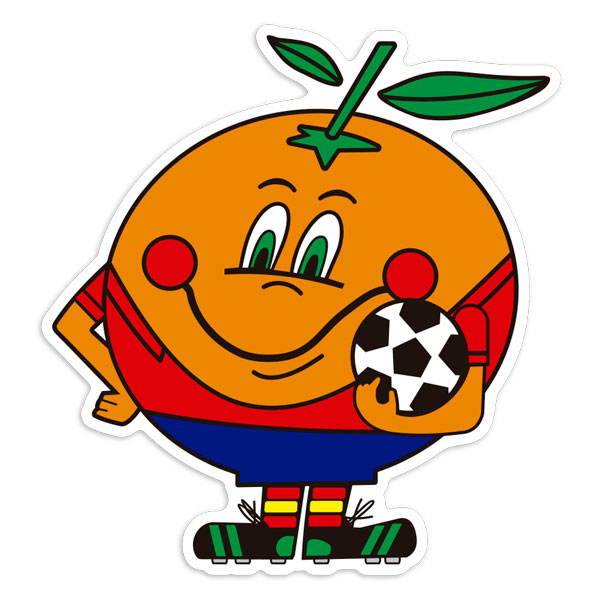 Autocollants: Naranjito Mascotte Coupe du Monde Espagne 82