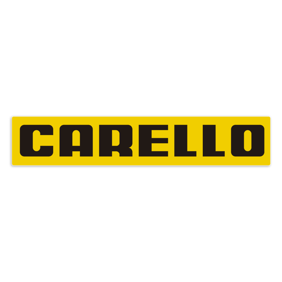 Autocollants: Logo Carello Rectangulaire Jaune
