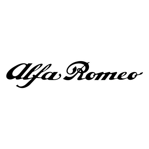 Autocollants: Logo Alfa Romeo Calligraphie Classique