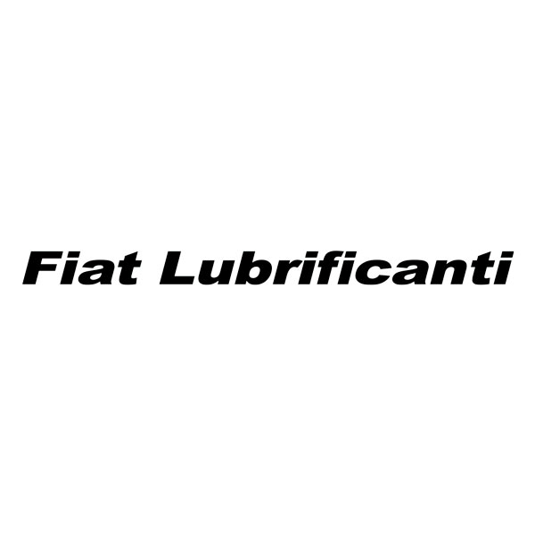 Autocollants: Lettrage Fiat Lubrificanti