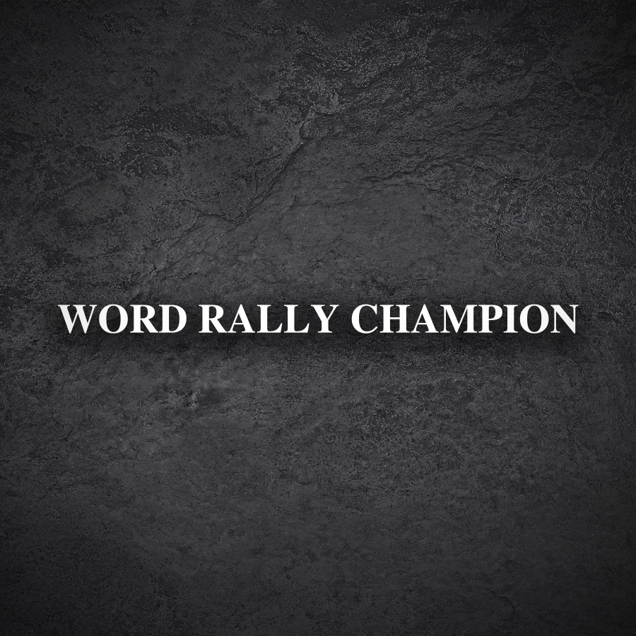 Autocollants: Texte World Rally Champion