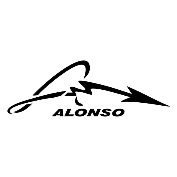 Autocollants: Logo Signature Fernando Alonso