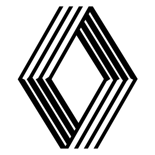 Autocollants: Logo Renault Vasarely 1972