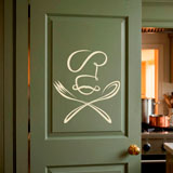 Stickers muraux: Chef cuill&egrave;re et une fourchette 5