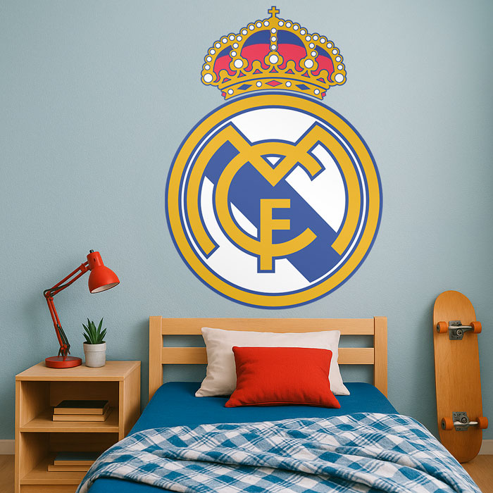 Stickers muraux: Écusson Real Madrid couleur 