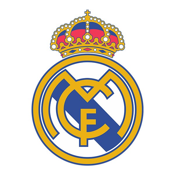 Stickers muraux: Écusson Real Madrid couleur 