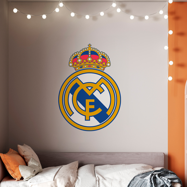 Stickers muraux: Écusson Real Madrid couleur 