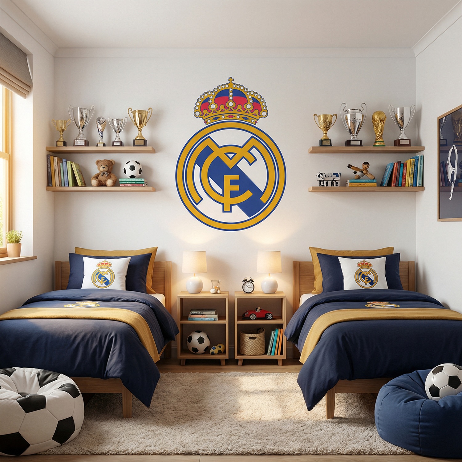 Stickers muraux: &Eacute;cusson Real Madrid couleur 