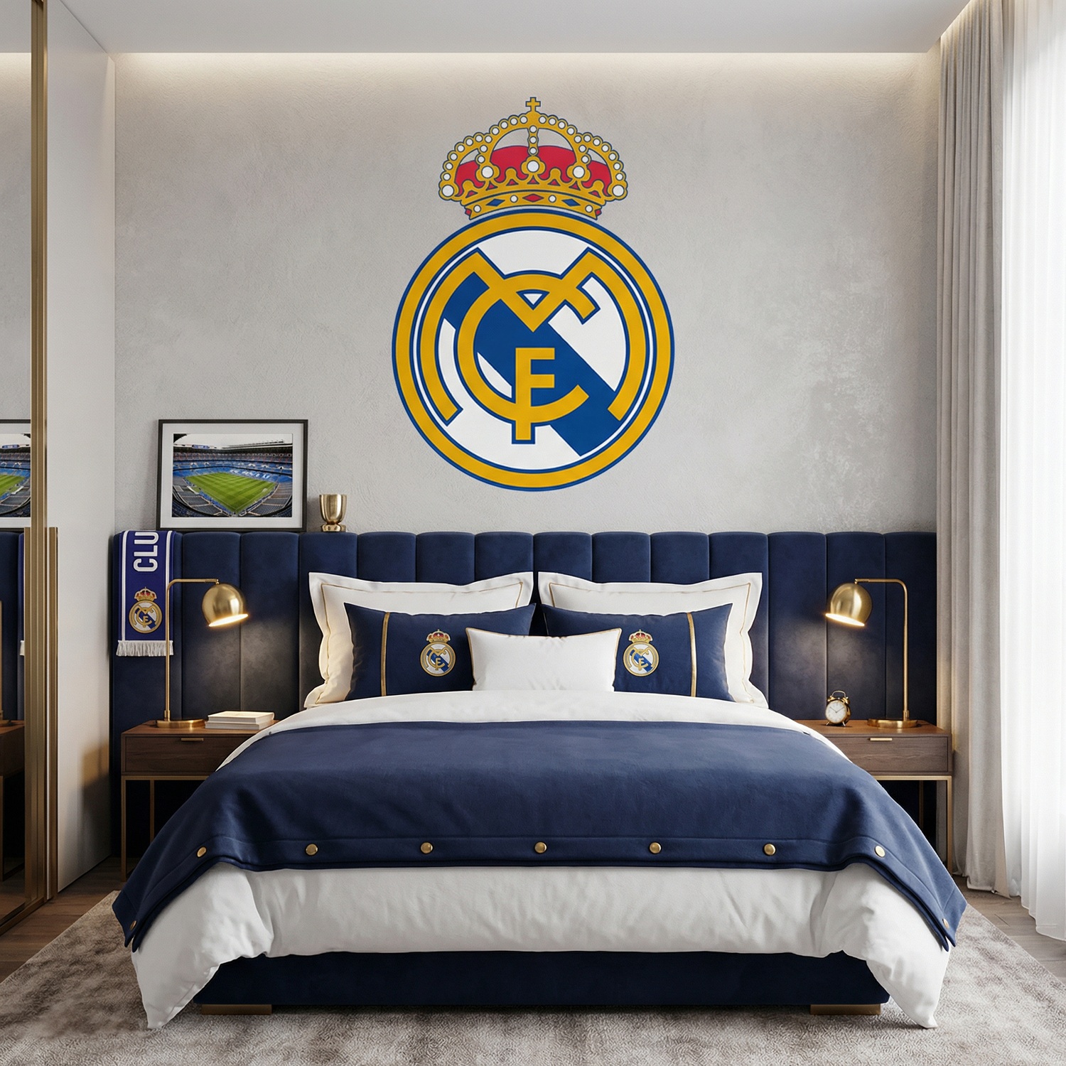 Stickers muraux: &Eacute;cusson Real Madrid couleur 
