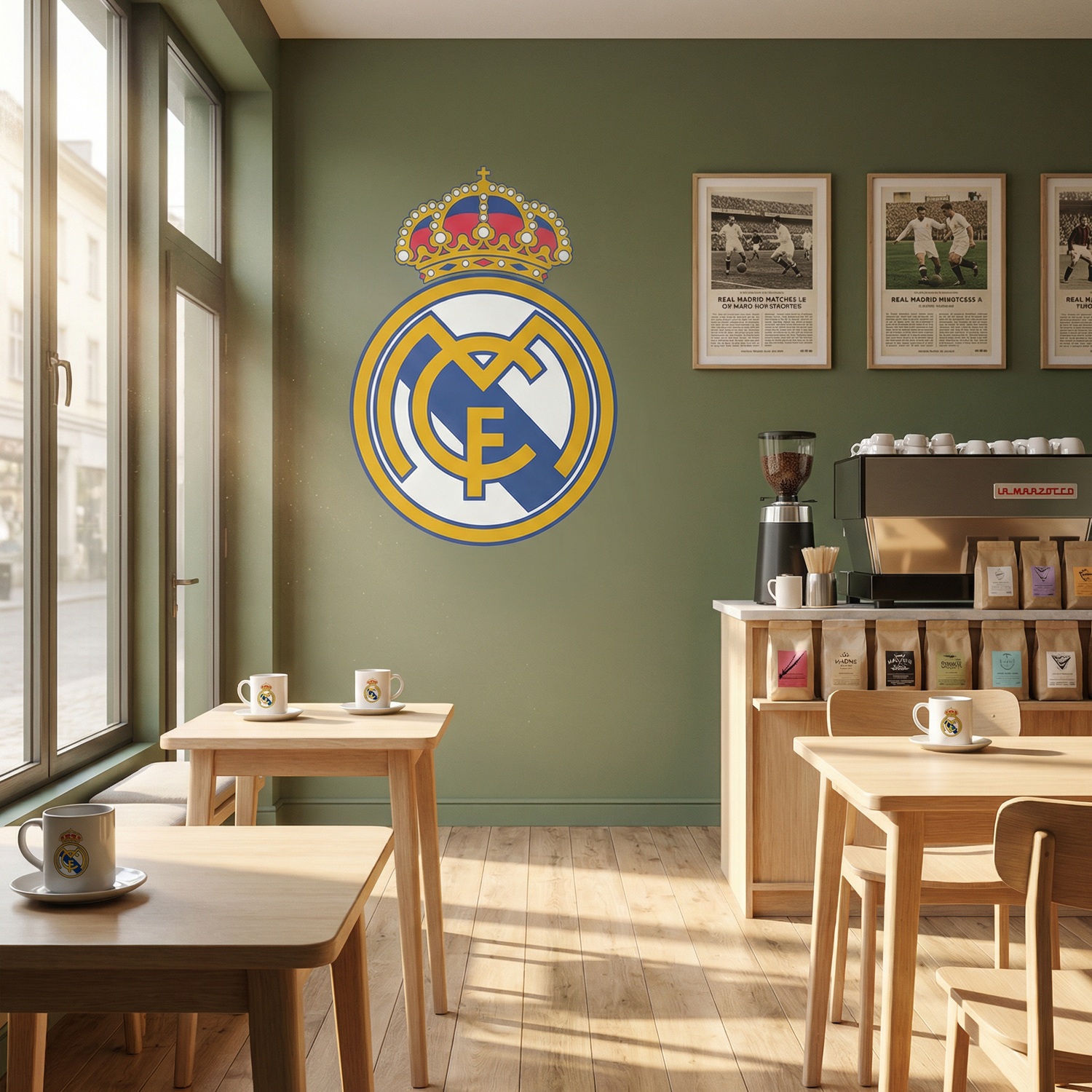 Stickers muraux: &Eacute;cusson Real Madrid couleur 