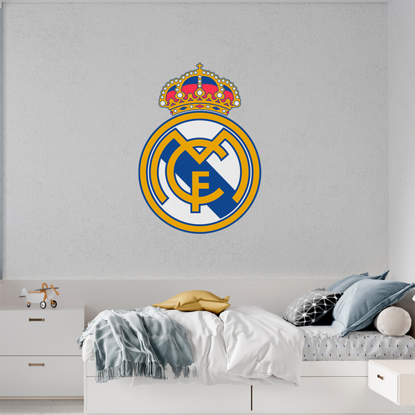 Stickers muraux: Écusson Real Madrid couleur 