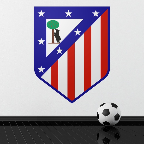 Stickers muraux: Écusson Atlético de Madrid couleur 