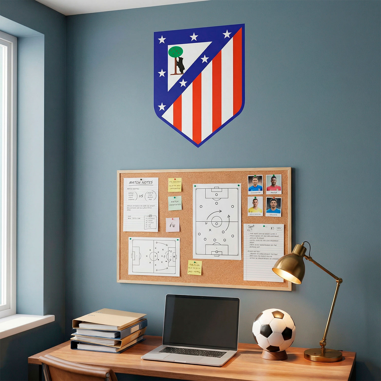 Stickers muraux: &Eacute;cusson Atl&eacute;tico de Madrid couleur 