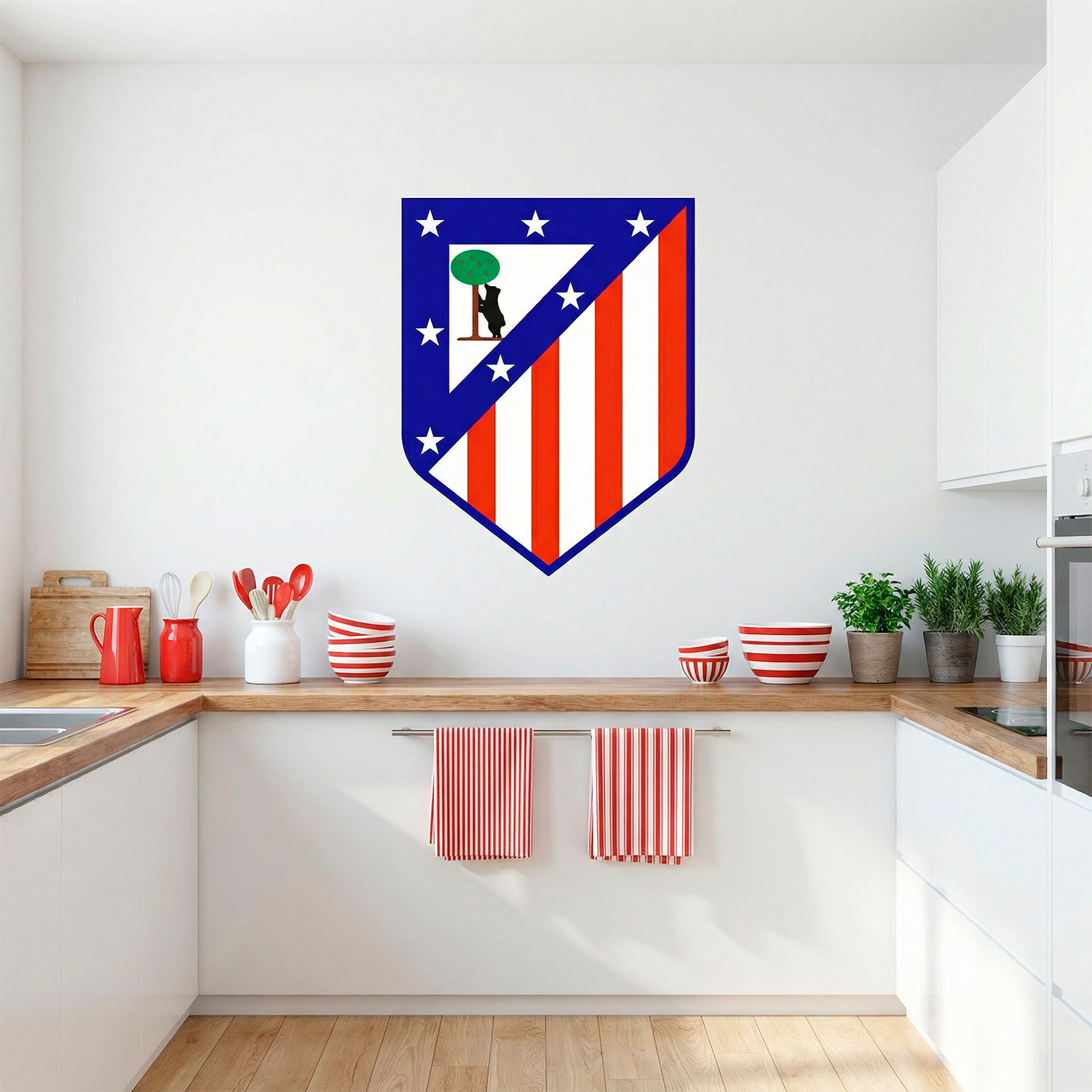 Stickers muraux: &Eacute;cusson Atl&eacute;tico de Madrid couleur 