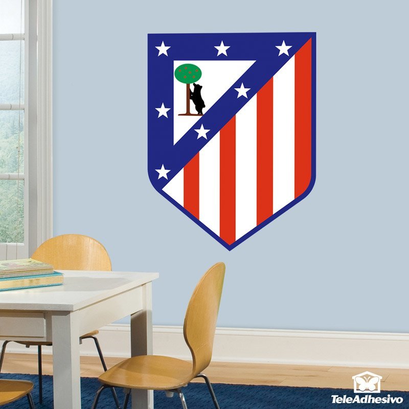 Stickers muraux: Écusson Atlético de Madrid couleur 