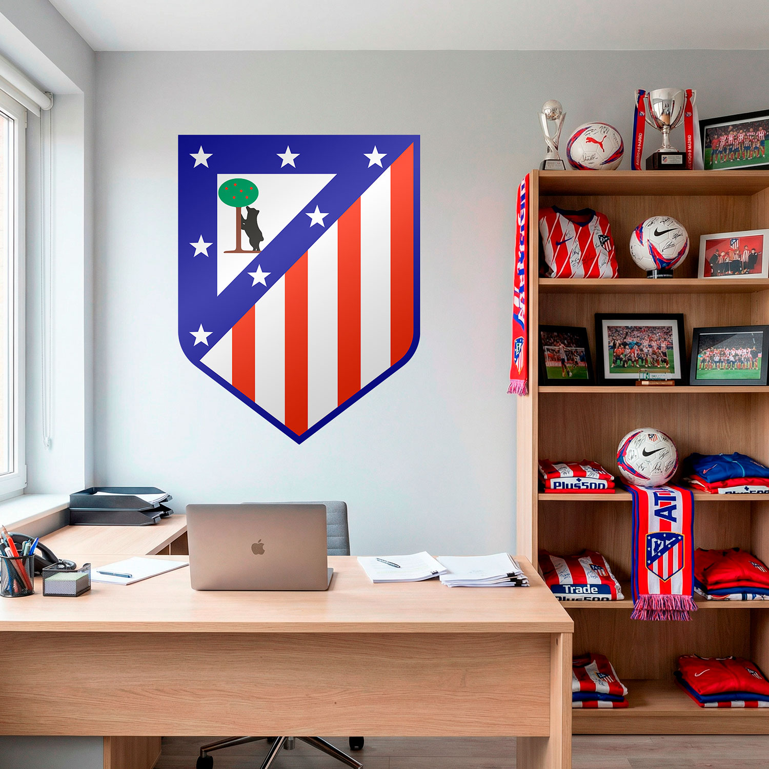 Stickers muraux: &Eacute;cusson Atl&eacute;tico de Madrid couleur 