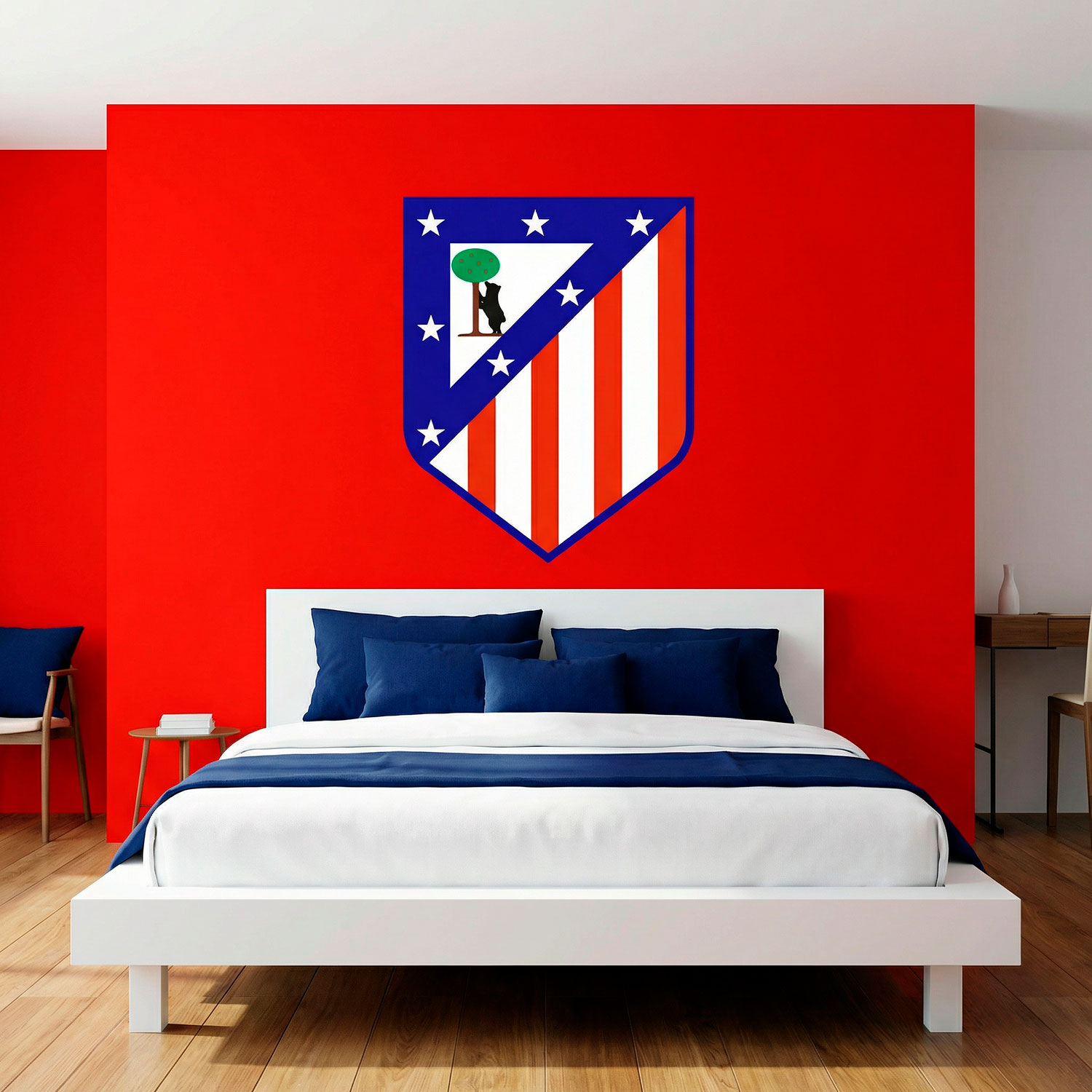Stickers muraux: &Eacute;cusson Atl&eacute;tico de Madrid couleur 