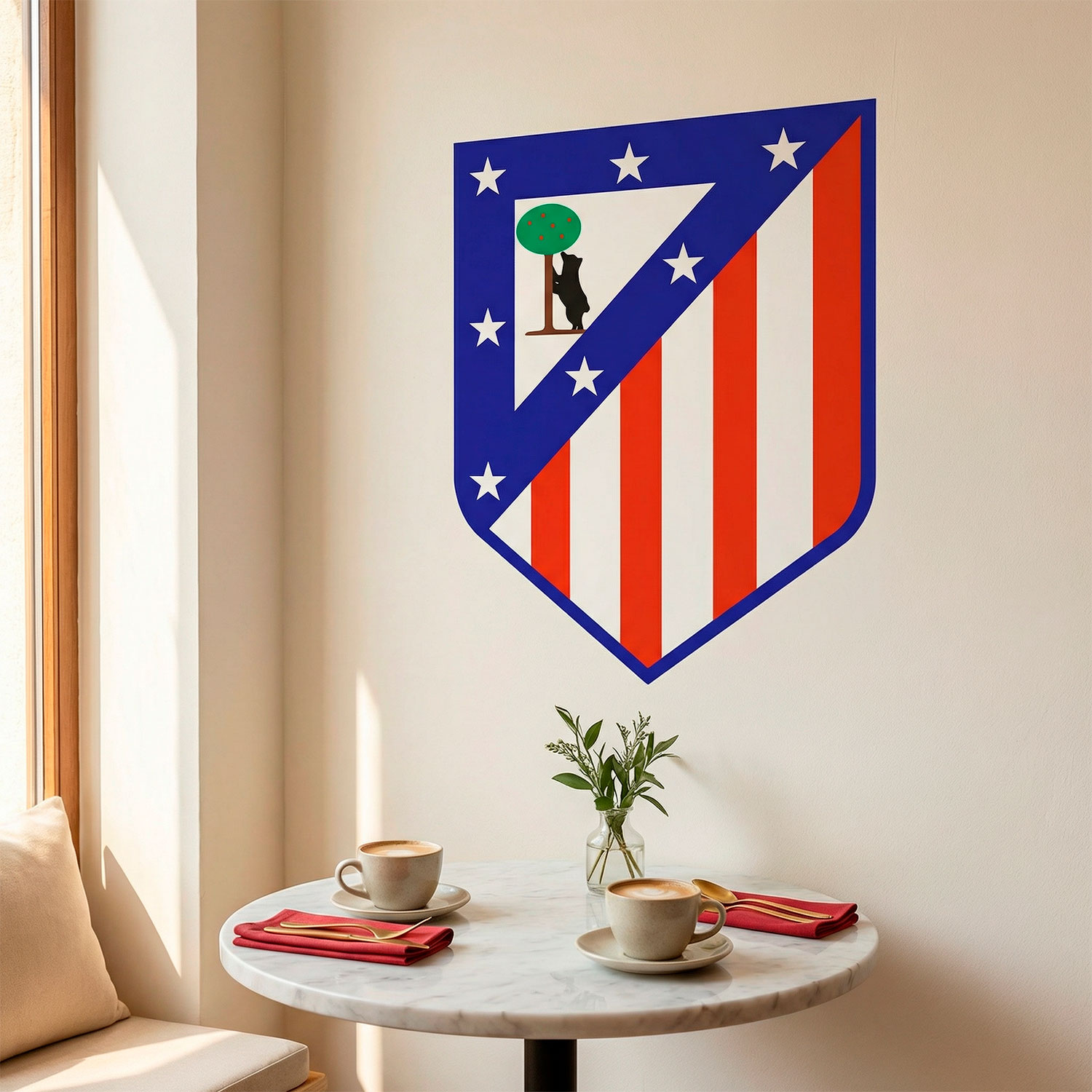 Stickers muraux: &Eacute;cusson Atl&eacute;tico de Madrid couleur 