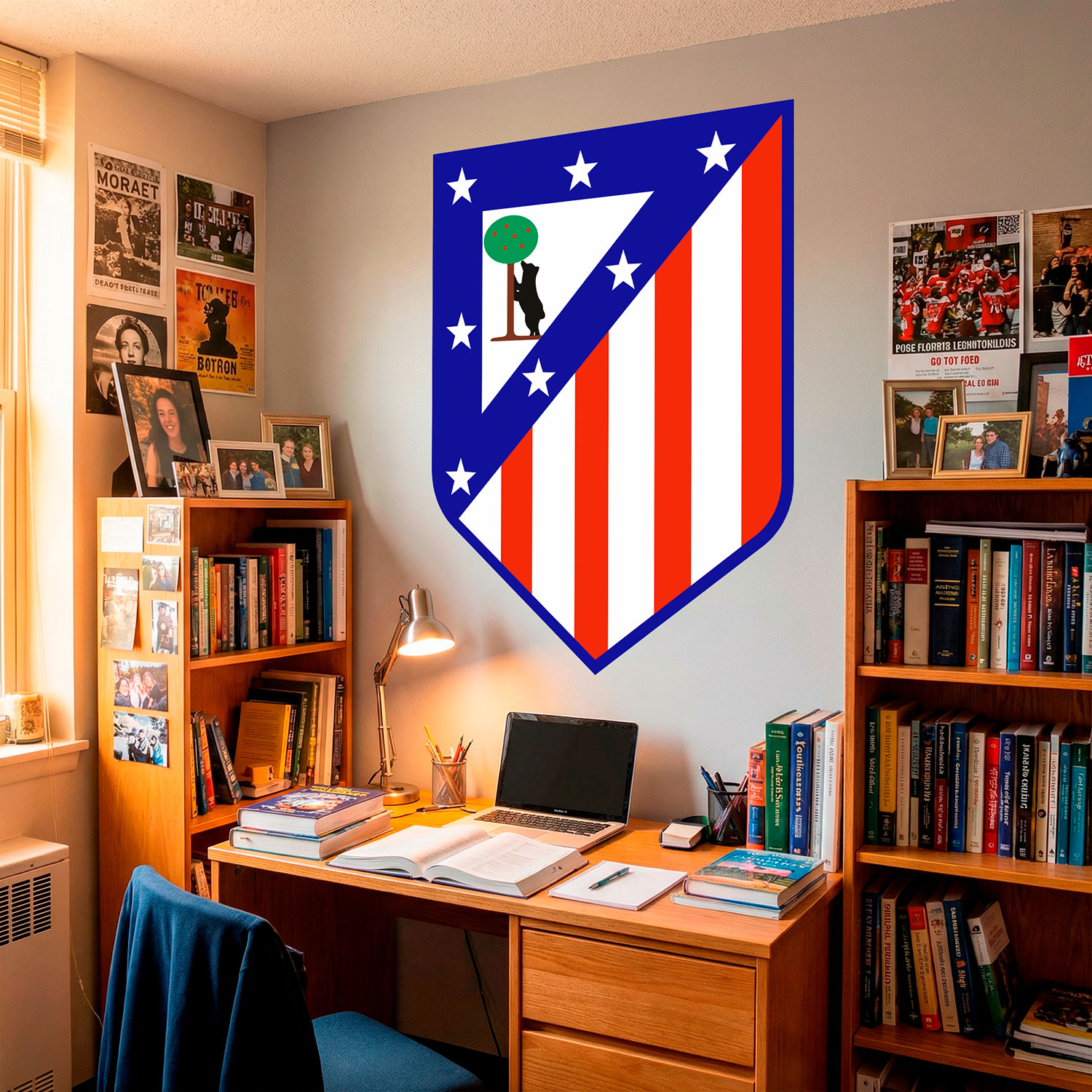 Stickers muraux: &Eacute;cusson Atl&eacute;tico de Madrid couleur 