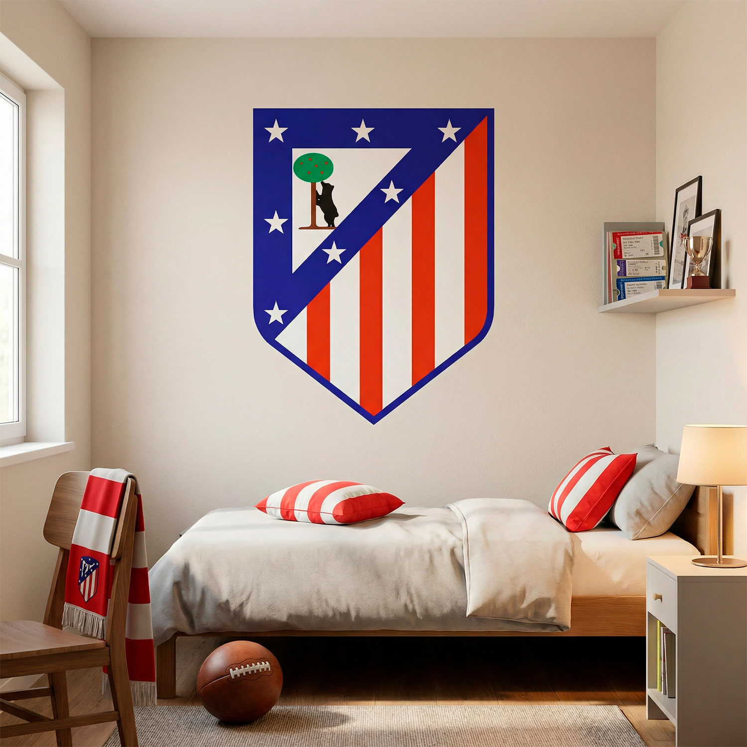 Stickers muraux: &Eacute;cusson Atl&eacute;tico de Madrid couleur 