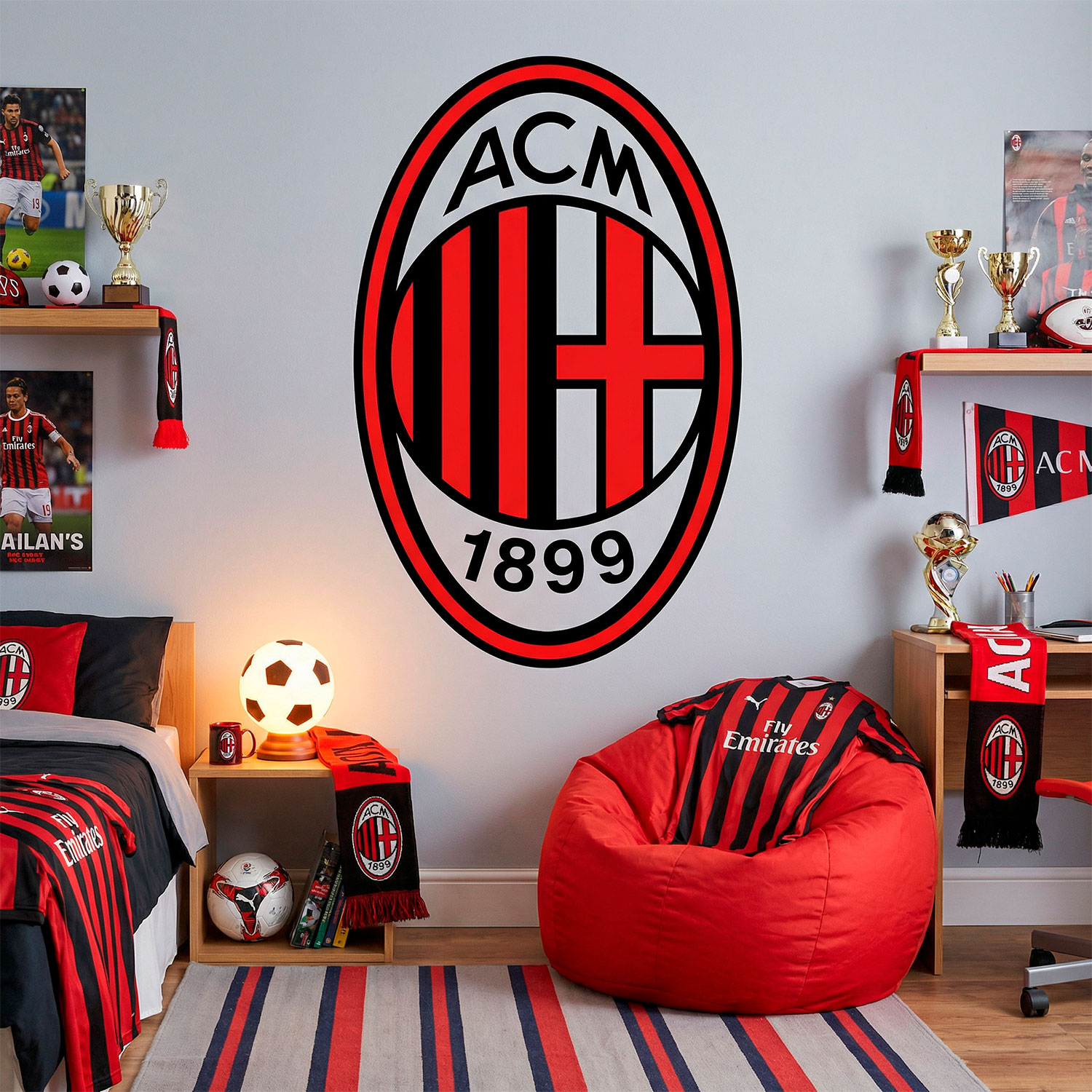 Stickers muraux: &Eacute;cusson AC Milan