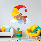 Stickers pour enfants: Peluche rêver sur une lune 4