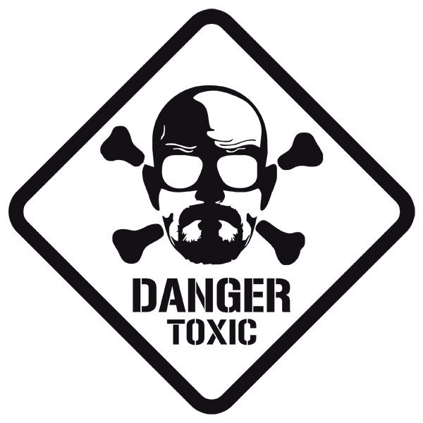 Stickers muraux: Heisenberg Danger Toxic