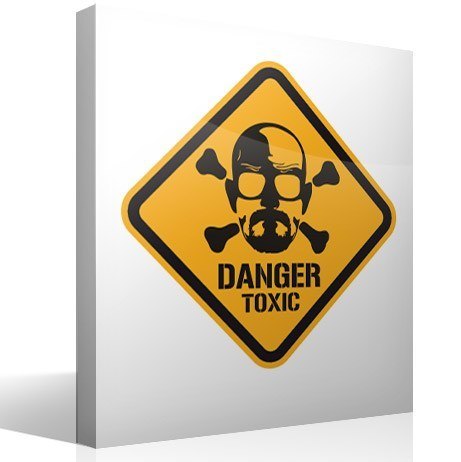 Stickers muraux: Heisenberg Danger Toxic Color