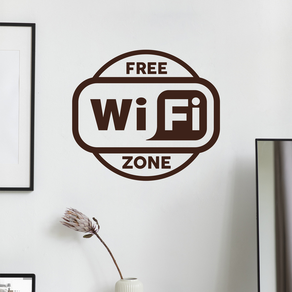 Stickers muraux: Zone Wifi gratuite