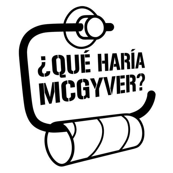 Stickers muraux: ¿Qué haría Macgyver sin papel?