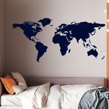 Stickers muraux: Carte du monde - Silhouette 3