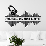 Stickers muraux: Music is my life 2