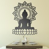 Stickers muraux: Bouddha et la fleur de lotus 2