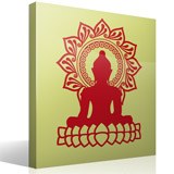 Stickers muraux: Bouddha et la fleur de lotus 3