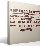 Stickers muraux: Amare qualcuno é bellissimo... Paulo Coelho 3