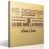 Stickers muraux: No desistas - Paulo Coelho 3