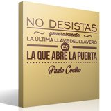 Stickers muraux: No desistas - Paulo Coelho 3