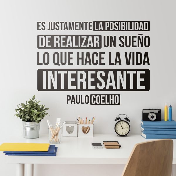 Stickers muraux: Interesante - Paulo Coelho