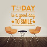 Stickers muraux: Today is a good day to smile 2