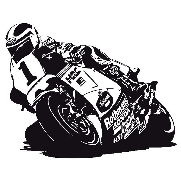 Stickers muraux: Racing Moto