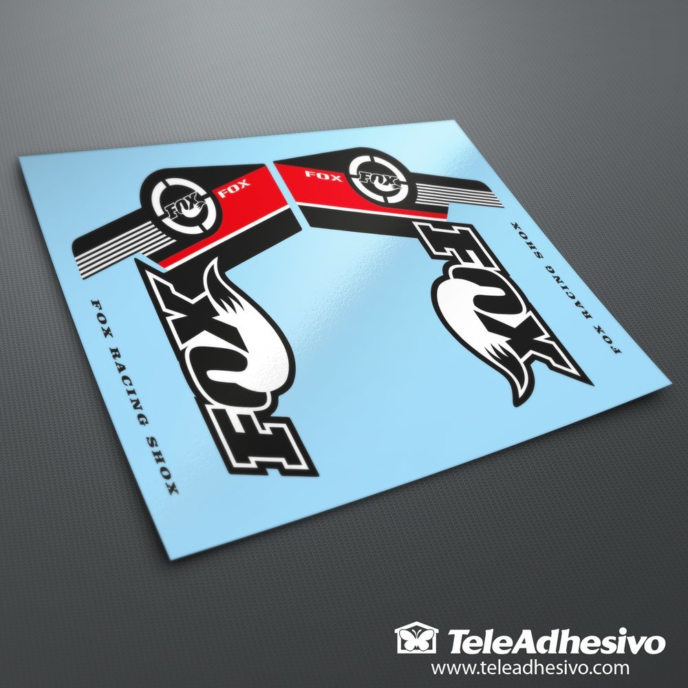 Autocollants: Kit d' Autocollants Fox Racing Shox VTT Velo fourc