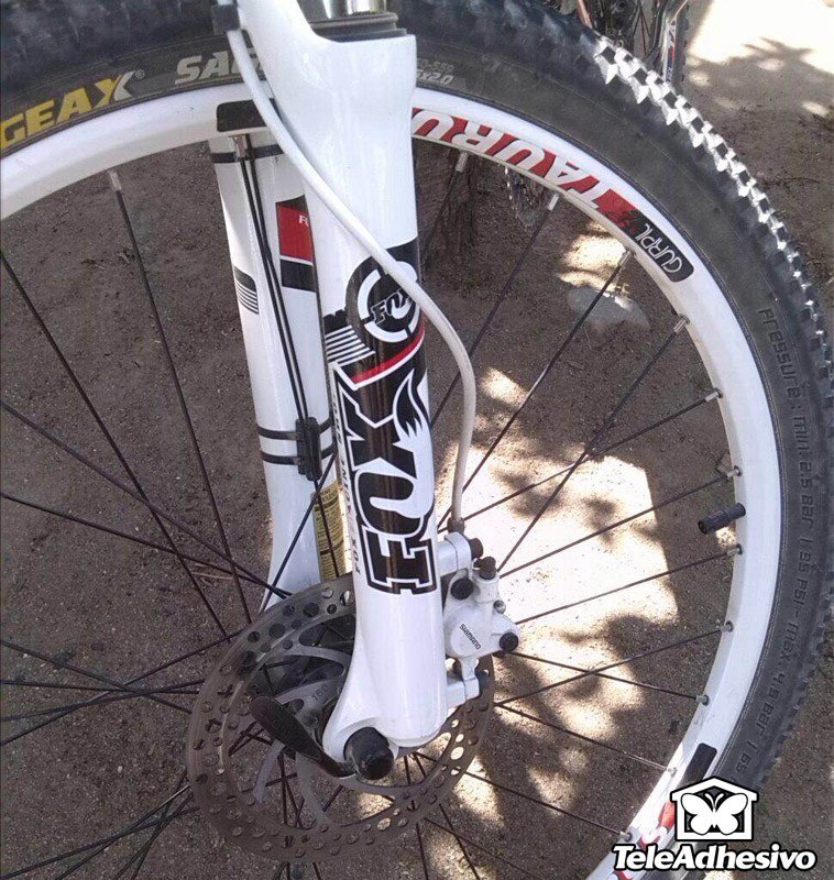 Autocollants: Set horquillas bicicleta BTT Fox Racing Shox