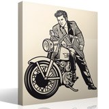 Stickers muraux: Elvis Presley et moto 3