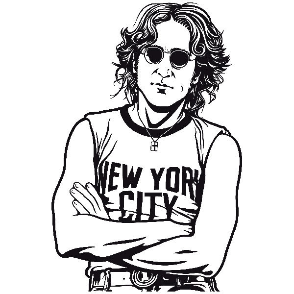 Stickers muraux: John Lennon - New York City