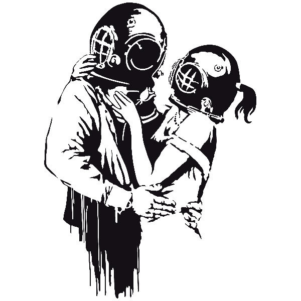 Stickers muraux: Think Tank par Banksy