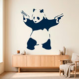 Stickers muraux: Banksy Panda arm&eacute; 9