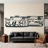 Stickers muraux: Voitures de Courses 11