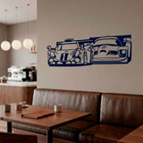 Stickers muraux: Voitures de Courses 4