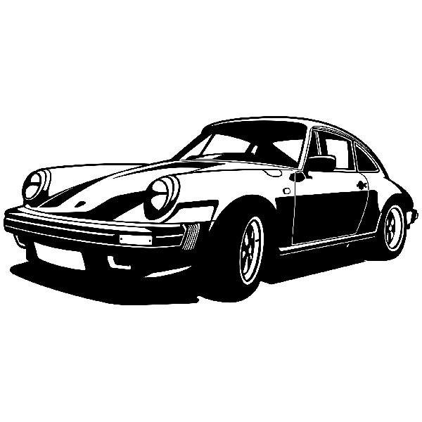 Stickers muraux: Porsche 911 Classique